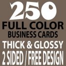 250 Doublesided Business Cards
