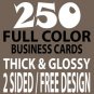 250 Doublesided Business Cards