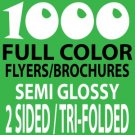 1000 8x11 Tri-Folded Brochures
