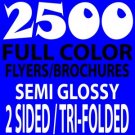 2500 8.5 x 11 Tri-Fold Brochures
