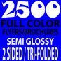 2500 8.5 x 11 Tri-Fold Brochures