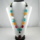 Bohemian Style Natural gemstone multicolor Necklace NEW