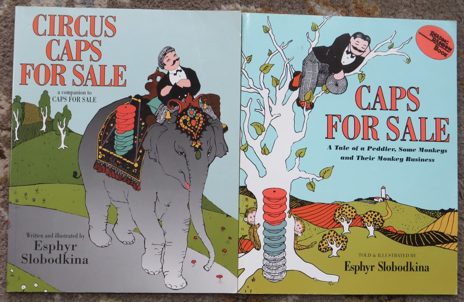 Caps for Sale and Circus Caps for Sale by Esphyr Slobodkina