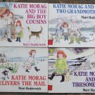 4 Katie Morag books by Mairi Hedderwick Delivers the Mail, and the Big Boy Cousins, Tiresome Ted