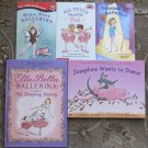 5 books Ella Bella Ballerina and The Sleeping Beauty, Baseball Ballerina, All Tutus Should be Pink