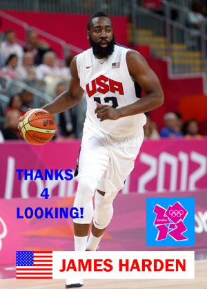 James Harden 12 Team Usa Basketball Olympic Card