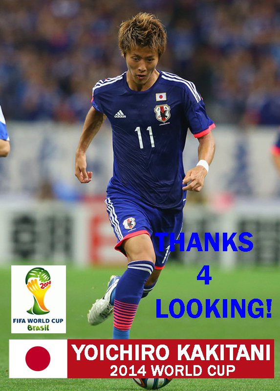 Yoichiro Kakitani Japan 14 Fifa World Cup Card