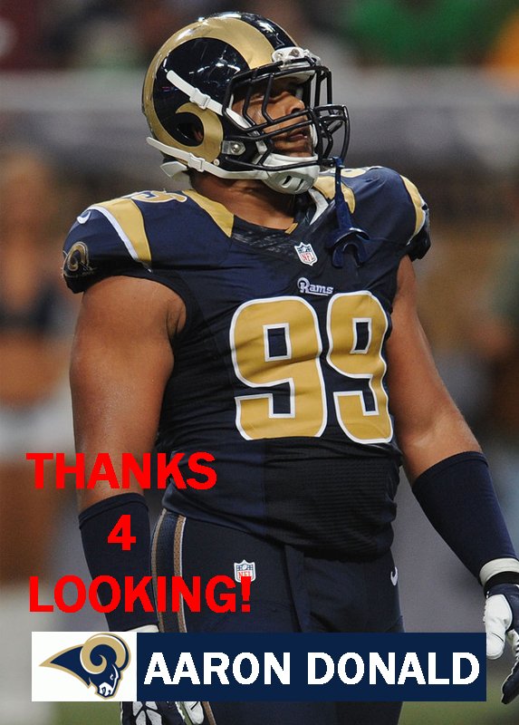 Aaron Donald 2014 St Louis Rams Football Card