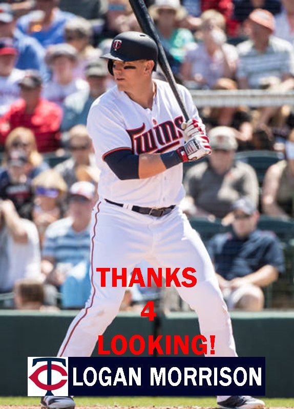 LOGAN MORRISON 2018 MINNESOTA TWINS BASEBALL CARD
