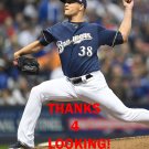 DAN JENNINGS 2018 MILWAUKEE BREWERS BASEBALL CARD