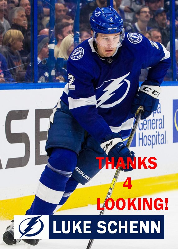 LUKE SCHENN 2019-20 TAMPA BAY LIGHTNING HOCKEY CARD