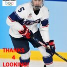 MEGAN KELLER 2022 WOMEN USA OLYMPIC HOCKEY CARD