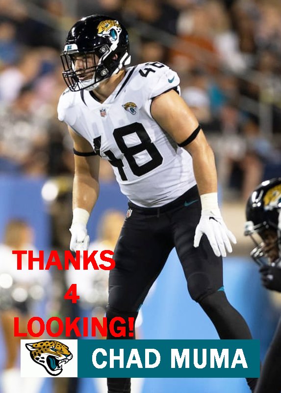 CHAD MUMA 2022 JACKSONVILLE JAGUARS FOOTBALL CARD