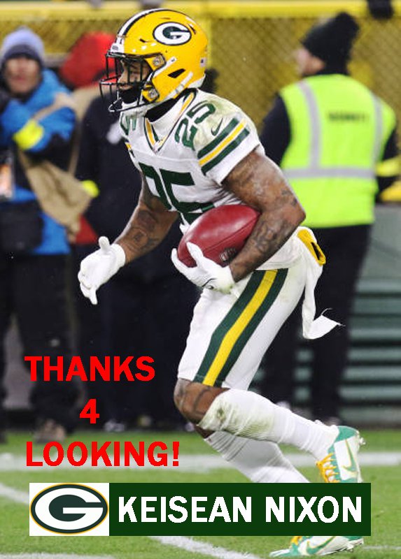 KEISEAN NIXON 2022 GREEN BAY PACKERS FOOTBALL CARD