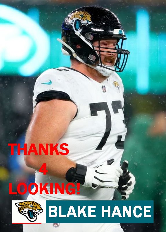 BLAKE HANCE 2022 JACKSONVILLE JAGUARS FOOTBALL CARD