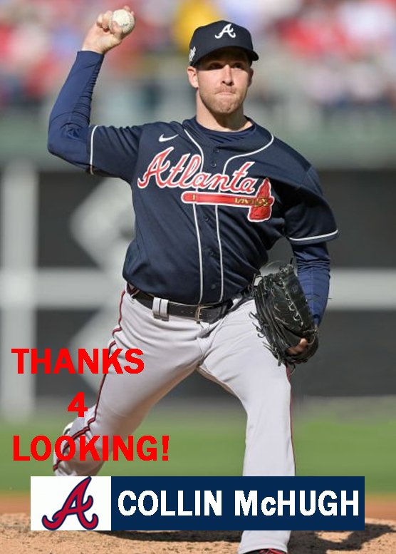 COLLIN McHUGH 2022 ATLANTA BRAVES BASEBALL CARD