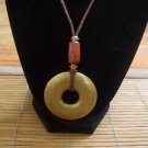 Bronze Open Circle Pendant Necklace