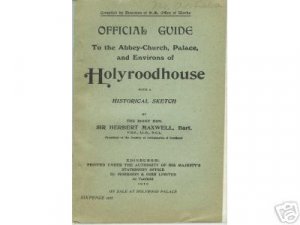 OFFICIAL GUIDE TO HOLYROODHOUSE 1919