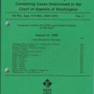 WASHINGTON APPELLATE REPORTS August 31, 1999