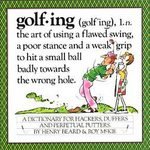 Golfing Dictionary Humor Henry Beard Roy McKie