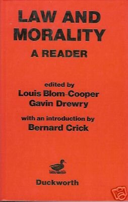 LAW AND MORALITY A READER By Louis Blom-Cooper