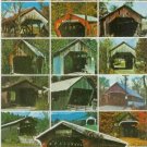 VERMONT COVERED BRIDGES POSTCARD RPPC