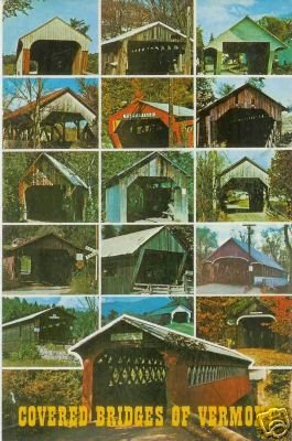VERMONT COVERED BRIDGES POSTCARD RPPC