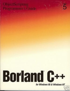 BORLAND C++ OBJECTSCRIPTING PROGRAMMER'S GUIDE
