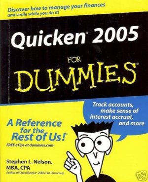 QUICKEN 2005 FOR DUMMIES DISCOVER HOW TO MANAGE YOUR FI