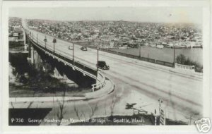 GEORGE WASHINGTON MEMORIAL BRIDGE SEATTLE WASH RPPC