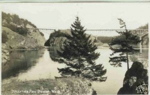 DECEPTION PASS BRIDGE WASHINGTON STATE ELLIS 12 RPPC