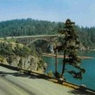 CANOE AND DECEPTION PASS BRIDGES WASHINGTON COLOR RPPC