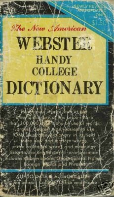 WEBSTER HANDY COLLEGE DICTIONARY 1972