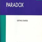 PARADOX GETTING STARTED VERSION 4.0 BY BORLAND