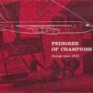 PEDIGREE OF CHAMPIONS 1963 Boeing since 1916