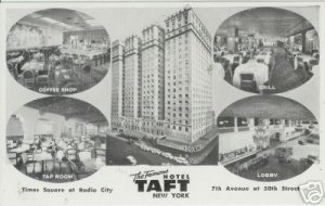 THE FAMOUS HOTEL TAFT NEW YORK Radio City RPPC