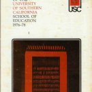 BULLETIN OF THE UNIVERSITY OF SOUTHERN CALIFORNIA