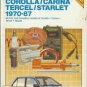 TOYOTA COROLLA/CARINA TERCEL/STARLET 1970-87 Chilton
