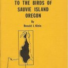 CHECKLIST TO THE BIRDS OF SAUVIE ISLAND OREGON Klein 77