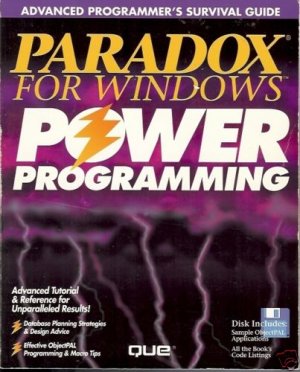 PARADOX FOR WINDOWS POWER PROGRAMMING 1993