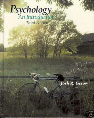 PSYCHOLOGY AN INTRODUCTION 3RD EDITIION JOSH R. GREOW