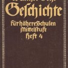 GESCHICHTE BY Walther Gehl heft 4 1933 Germany