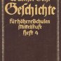 GESCHICHTE BY Walther Gehl heft 4 1933 Germany