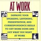 COMMUNICATING AT WORK improve your seaking listening