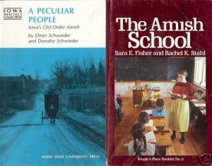 A PECULIAR PEOPLE OLD AMISH SCHOOL LOT OF 2 BOOKS