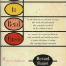 LEARN TO READ MUSIC By Howard Shanet