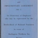 AGREEMENT BROTHERHOOD OF RAILROAD TRAINMEN BURLINGTON N