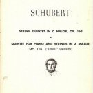 SCHUBERT string quintet in C major OP 163 Piano