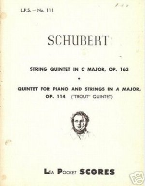 SCHUBERT string quintet in C major OP 163 Piano
