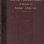 CATHCART'S LITERARY READER MANUAL ENGLISH L 1892
